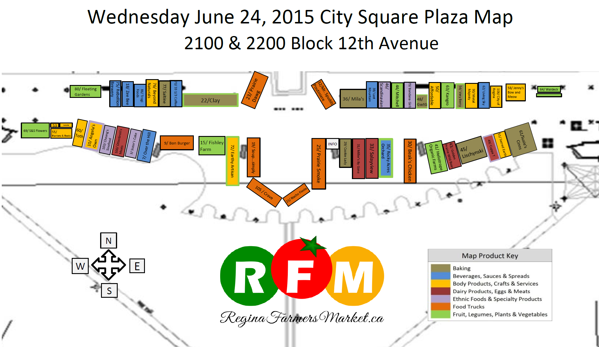 Street Beets June 23rd, 2015: S & S Flowers, Food Trucks, and Vendor Map - Image 1