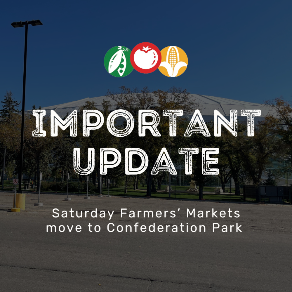 Saturday Farmers' Markets move to Confederation Park