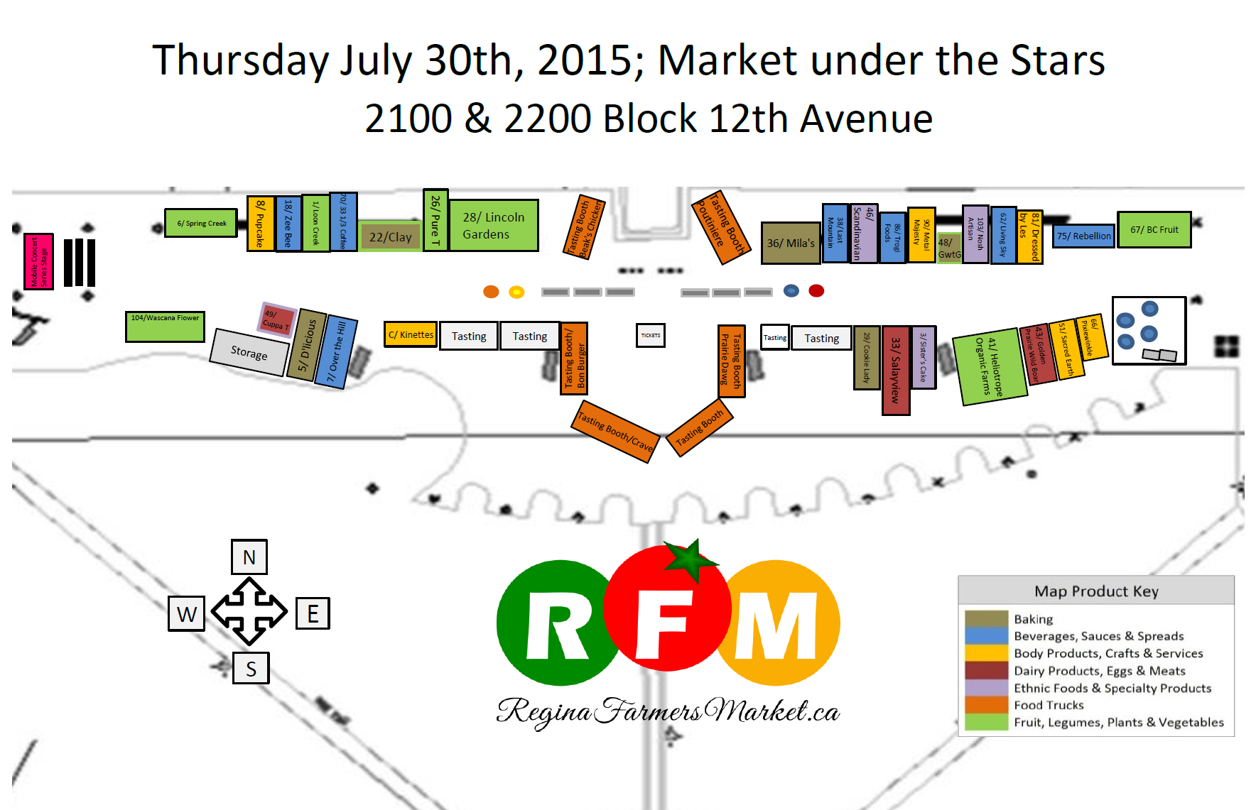 July 30th Market under the Stars Map: Eat, Drink, and Be Merry! - Image 1