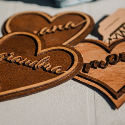 RMX Digital- Embossed Wooden Hearts